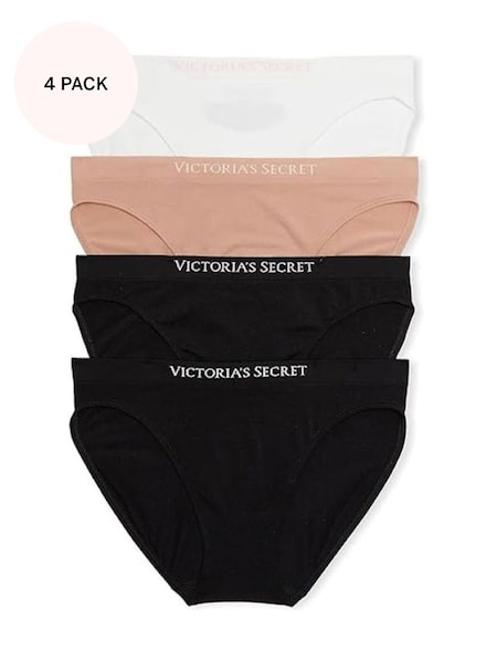 Black/Nude/White Bikini Multipack Knickers (Q84697) | £20