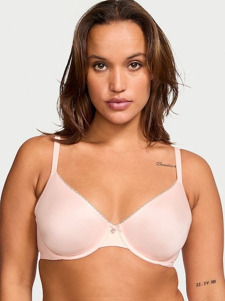 Purest Pink Smooth Unlined Demi Invisible Lift Bra (Q85904) | £35