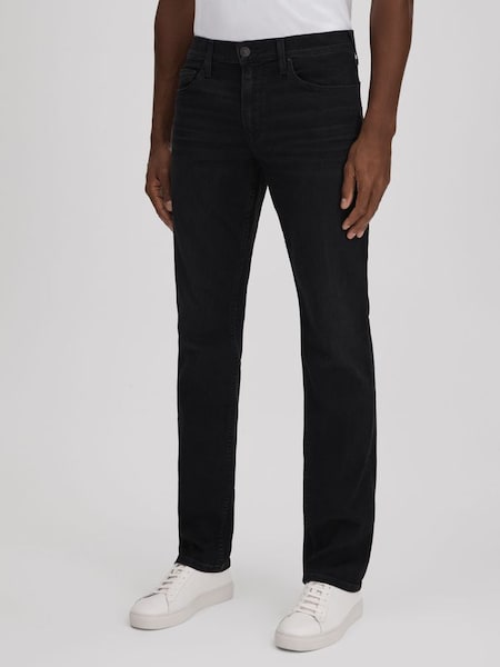 Paige Straight Leg Jeans in Canton Black (Q87436) | £240