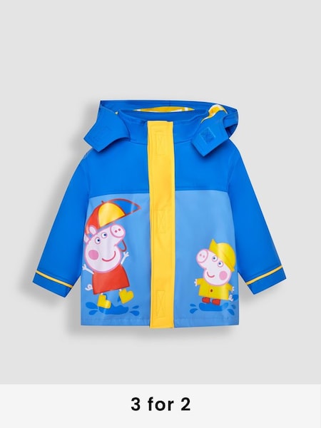 Peppa Pig Waterproof Fisherman's Jacket in Cobalt (Q88310) | £44