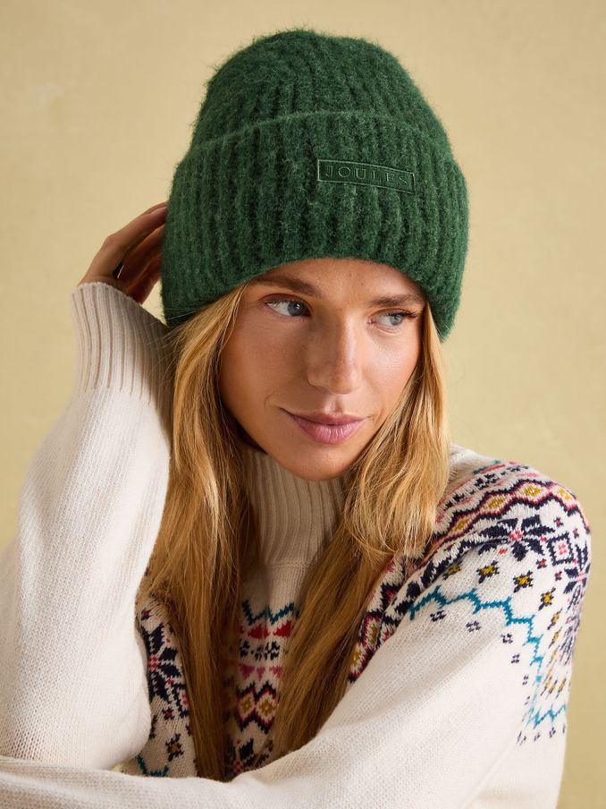 Womens green bobble hat on sale