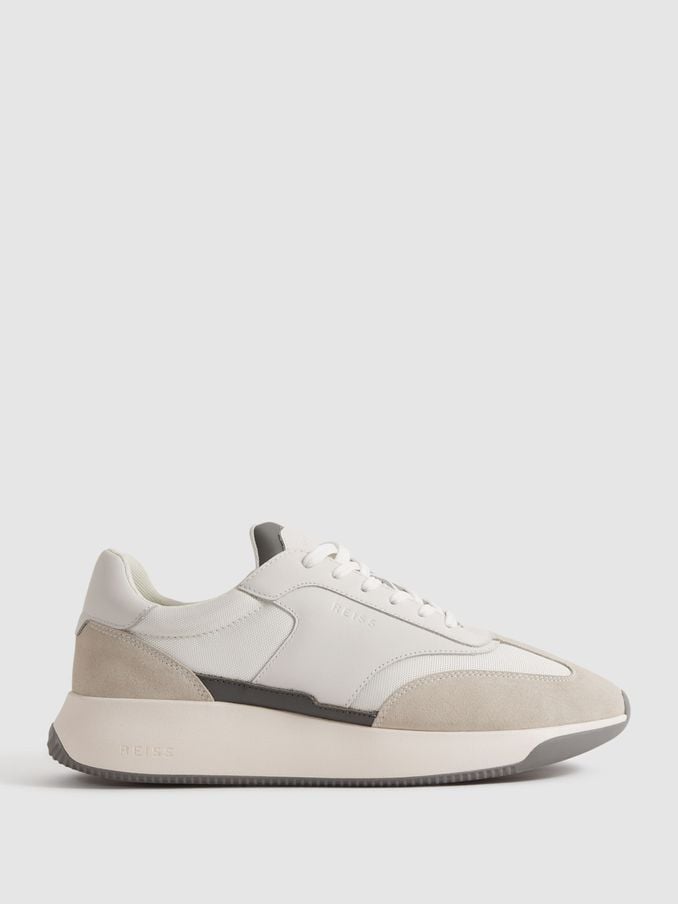 Reiss mens white trainers online