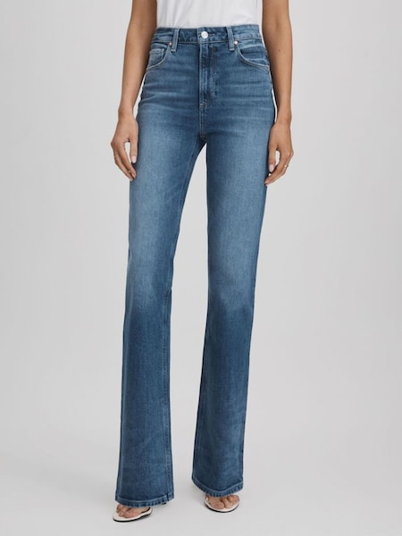 Paige Straight Leg Jeans in Stronghold Blue (Q92007) | £280