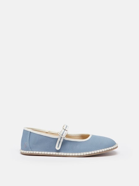 Maddison Light Blue Canvas Mary Jane Shoes (Q94664) | £39.95
