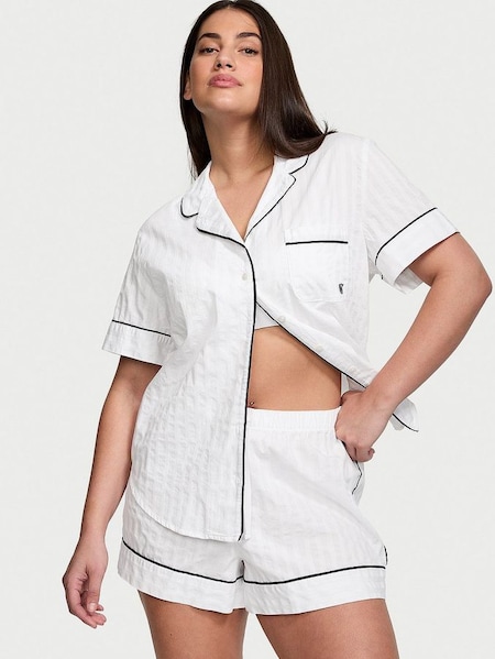 White Cotton Short Pyjamas (Q99634) | £55