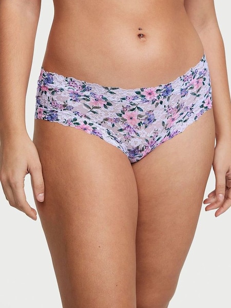 Purple Floral Lacie Cheeky Knickers (Q99639) | £9
