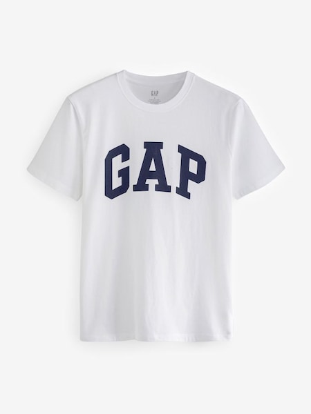 White Everyday Soft Logo Short Sleeve Crew Neck T-Shirt (Q99712) | £14