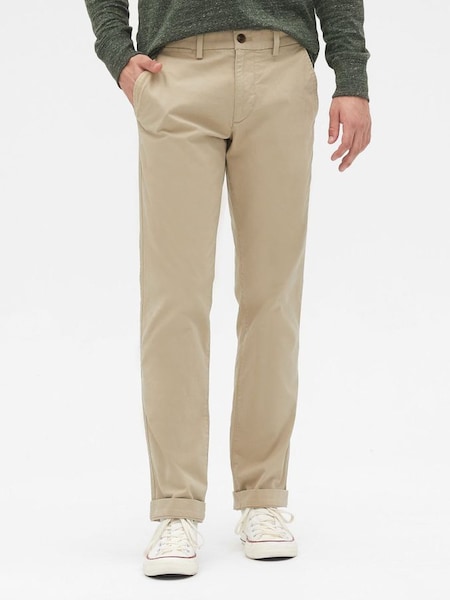Brown Straight Fit Essential Chinos (R39760) | £40