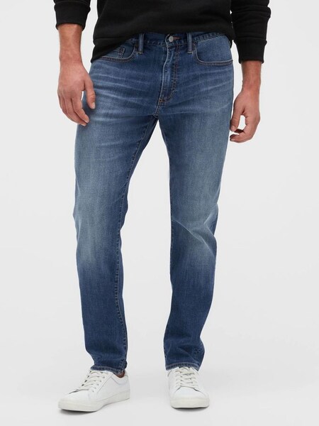 Dark Wash Blue Soft Wear Slim Jeans (R39763) | £50