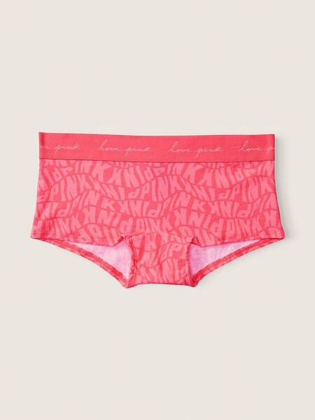 Sun Kiss Pink Wavy Logo Logo Boyshort Underwear (R48940) | £9