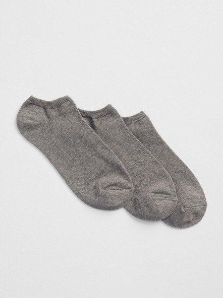 Grey Basic Ankle Socks 3-Pack (R57109) | £10