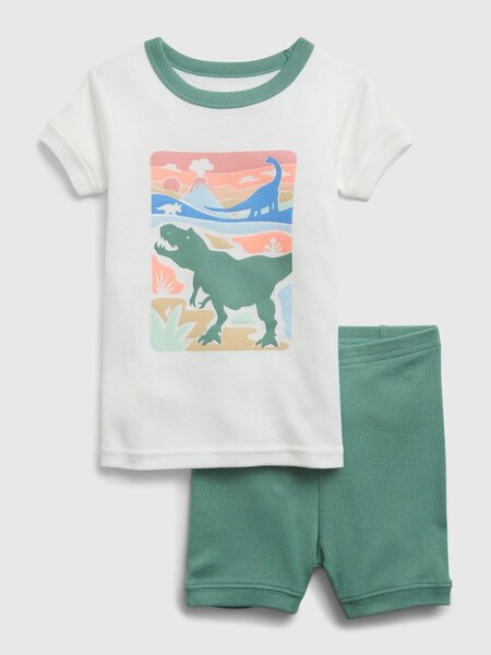 Organic Cotton Dino Pyjama Shorts Set (R67635) | £7