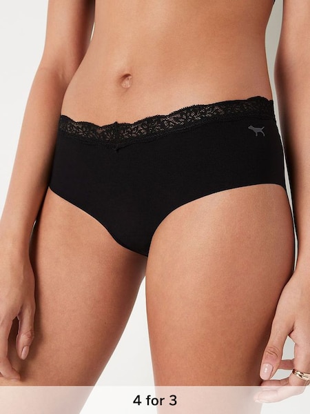 Pure Black No Show Hipster Knickers (R74709) | £9