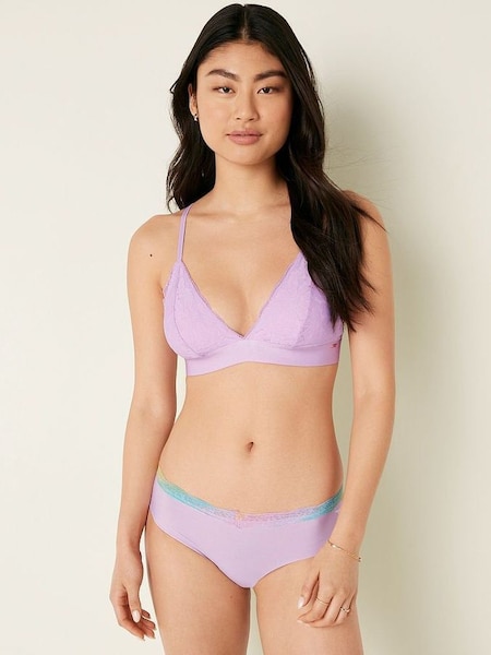 Misty Lilac with Gradient Lace Purple No Show Hipster Knickers (R74910) | £9