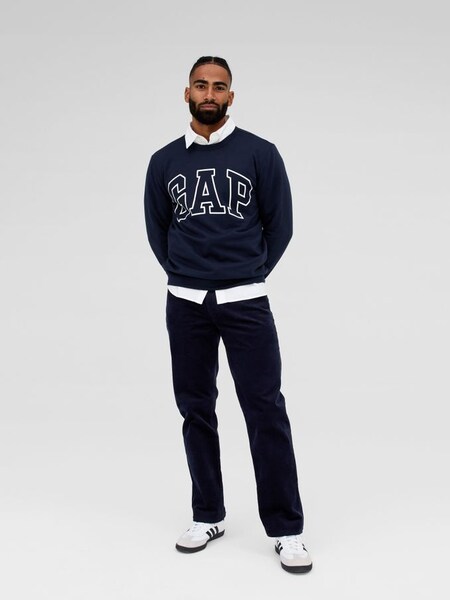 Navy Blue Logo Crew Neck Sweatshirt (R77172) | £30