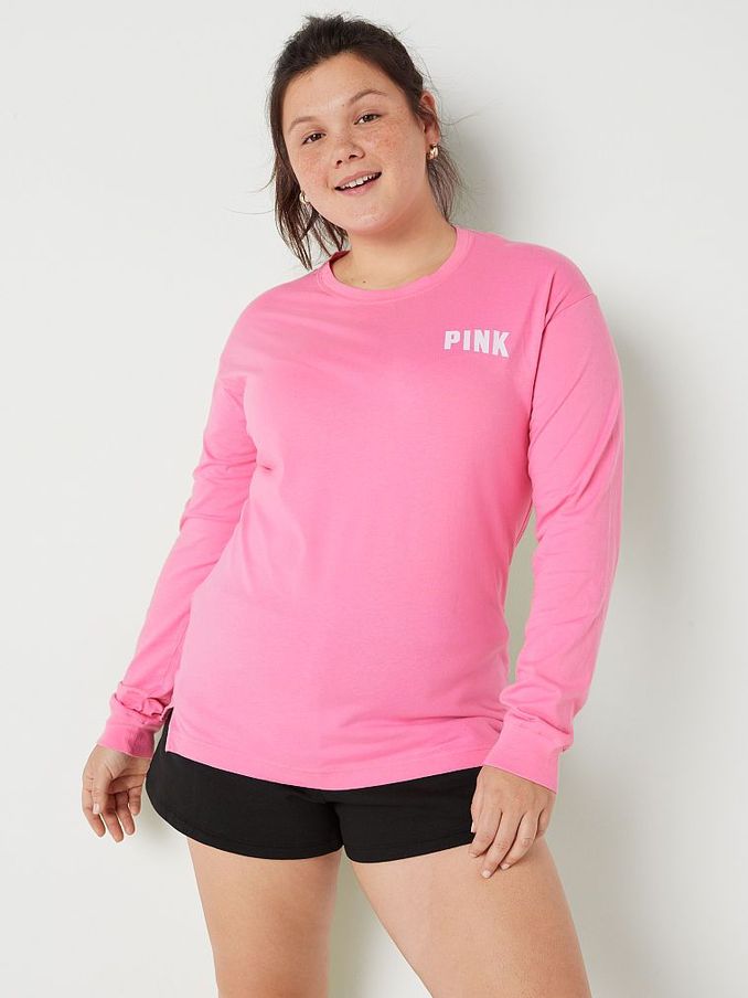 Buy Sale T Shirts Victoria s Secret PINK Green Print Online
