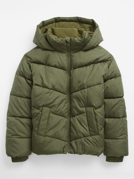 Green Water Resistant Cold Control Quilted Puffer Jacket (R82533) | £22