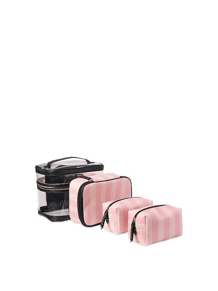Pink Iconic Stripe 4 in 1 Cosmetic Bag (R82777) | £45