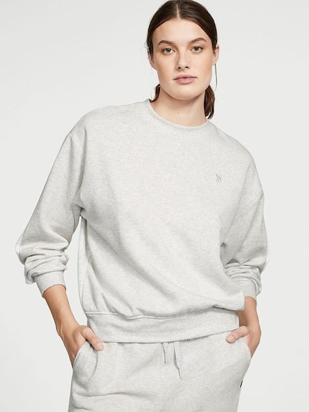 Snow Heather Grey Fleece Crew Sweatshirt (R83662) | £45
