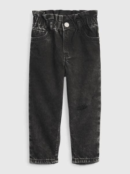 Washed Black Paperbag Mom Washwell Jeans (12mths-5yrs) (R84025) | £25