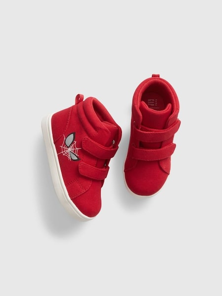 Red Marvel Spiderman High Top Trainers (R84124) | £20
