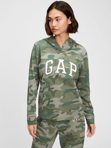 Green Camo Logo Hoodie (R87998) | £16