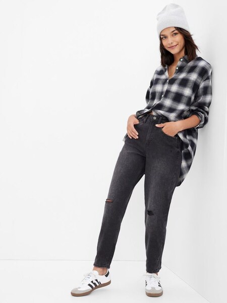 Black High Rise Mom Jeans (R91231) | £35
