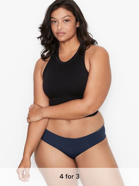 Noir Navy No Show Cheeky Knickers (R92271) | £9