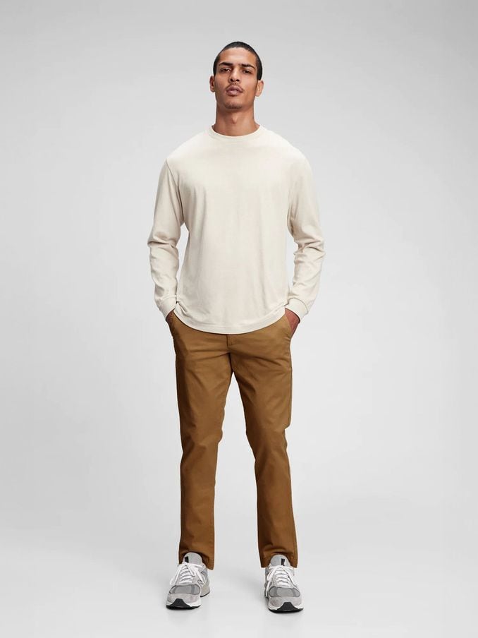 Men Brown Trousers Gap UK