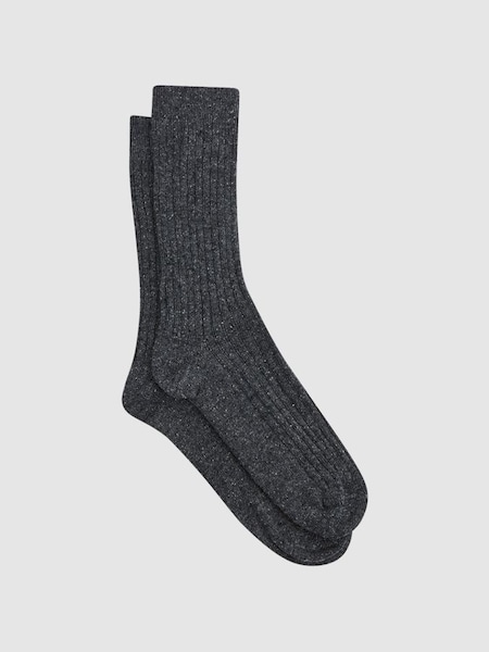 Speckled Hiking Socks in Charcoal (T11398) | £15