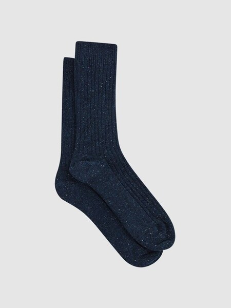 Speckled Hiking Socks in Navy (T11403) | £15