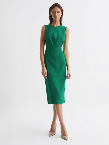 Sleeveless Bodycon Dress in Green (T74446) | £50