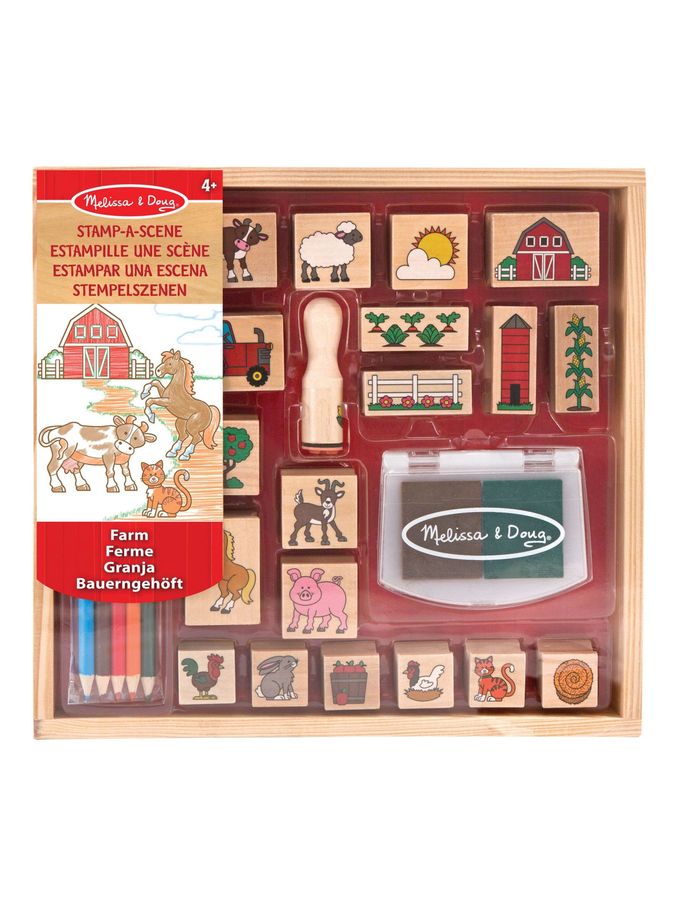 Melissa + Doug - 4 Jigsaw Puzzles in a Box: Farm | Little Knick Knacks
