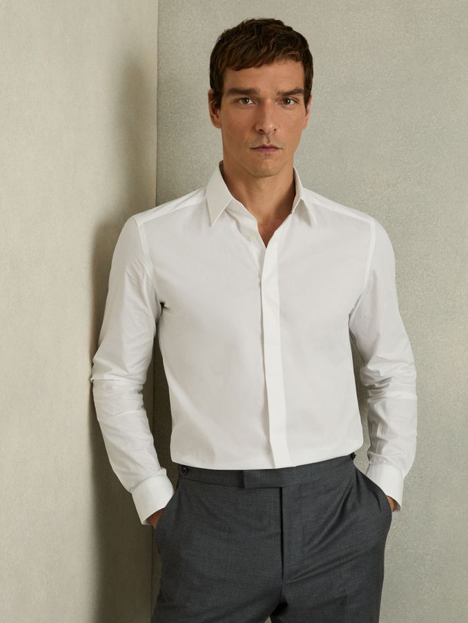 Men s Slim Fit Shirts Designer Slim Fit Shirts Reiss