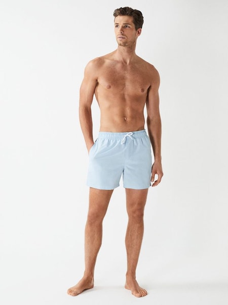 Plain Drawstring Swim Shorts in Soft Blue (U24354) | £58