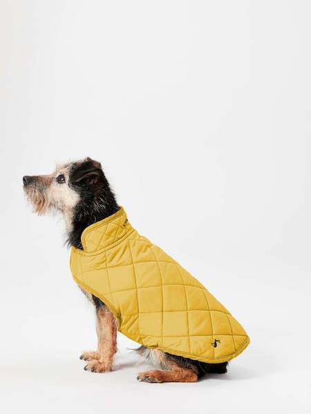 Yellow Quilted Dog Coat (U35925) | £18 - £27