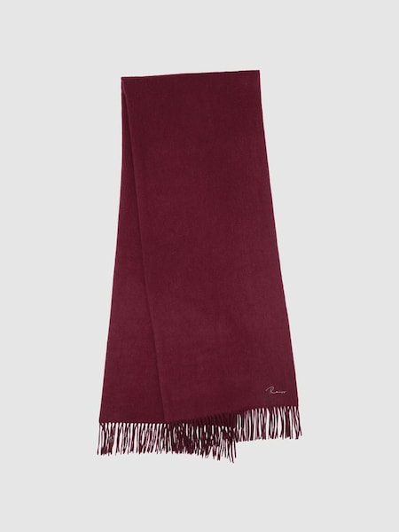 Wool-Cashmere Scarf in Bordeaux (U54595) | £88