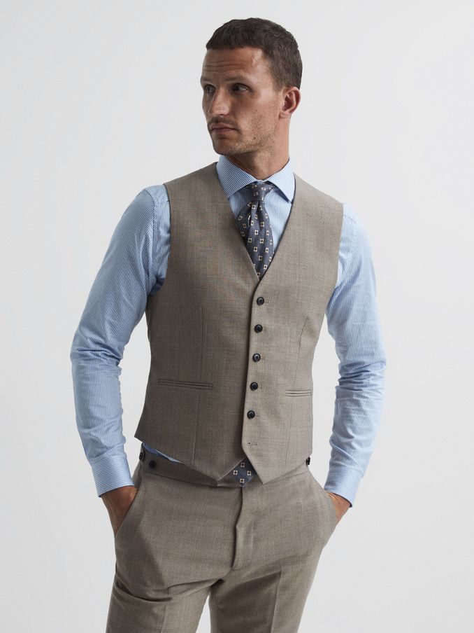 Buy Men s WAISTCOATS TEXTURED Sale Online Reiss UK