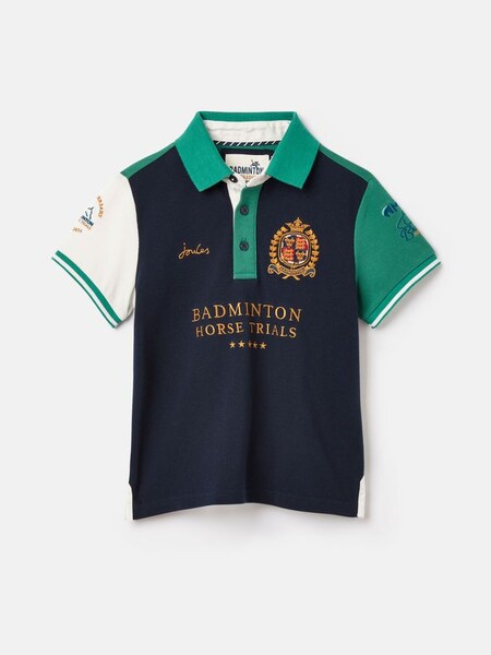 Official Badminton Green & Navy Boys' Polo Shirt (U77617) | £29.95 - £31.95