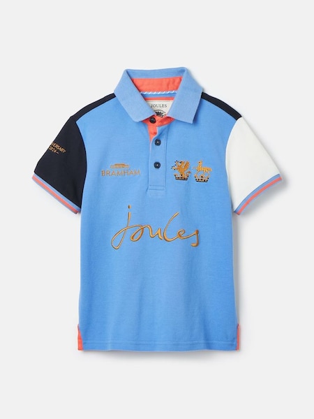 Bramham Blue/Orange Kids Polo Shirt (U77816) | £29.95 - £31.95