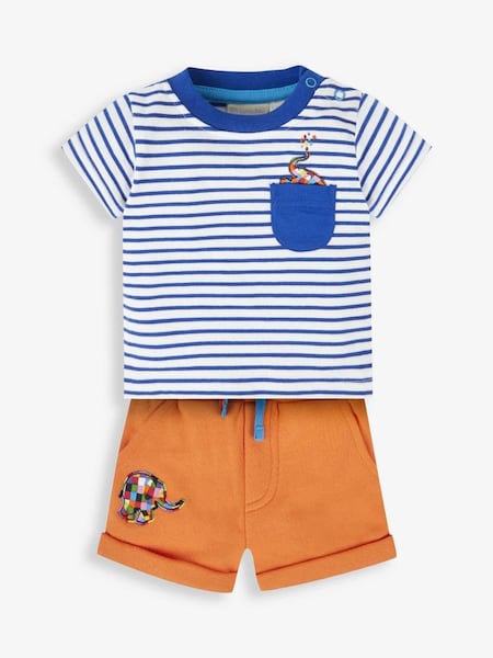 2-Piece Elmer T-Shirt & Short Set in Orange (102473) | $39
