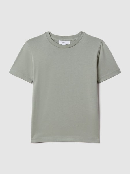 T-shirt Senior vert pistache à col ras du cou (150679) | 15 €