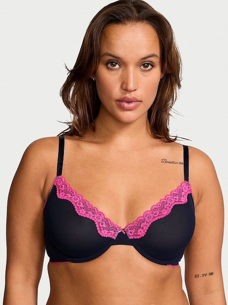 Noir Navy Blue Unlined Demi Bra (162141) | €33