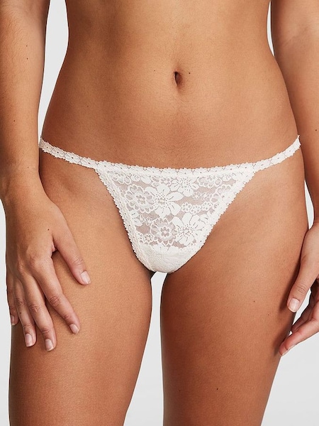 Coconut White G String Lace Knickers (162244) | €10.50