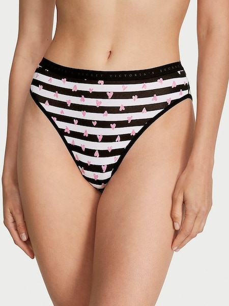Black And White Heart Stripe Brief Knickers (162554) | €10.50