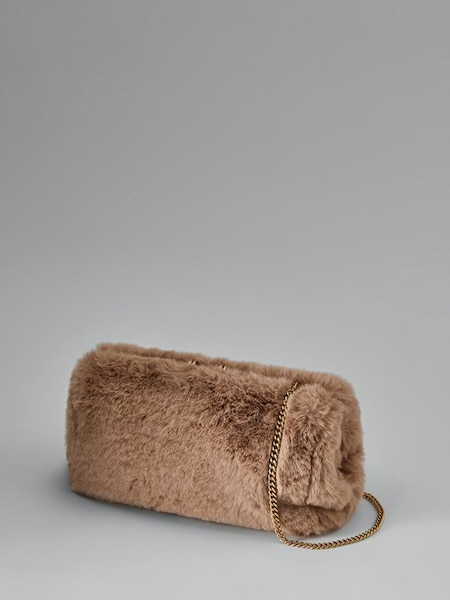 Faux Fur Clutch Bag in Natural (163873) | €39