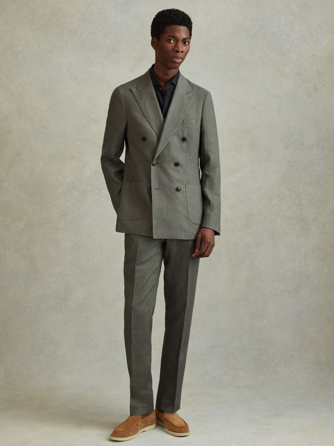 Double breasted suit short man discount