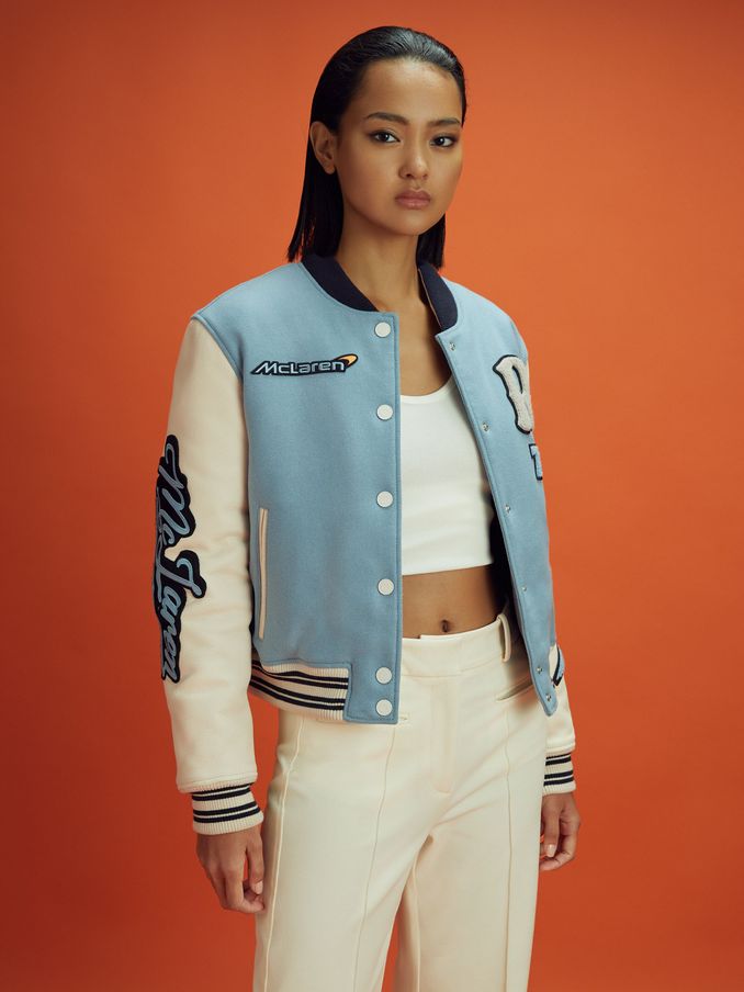 Women s BOMBER REISS X MCLAREN F1TEAM Blazersandjackets Reiss Ireland