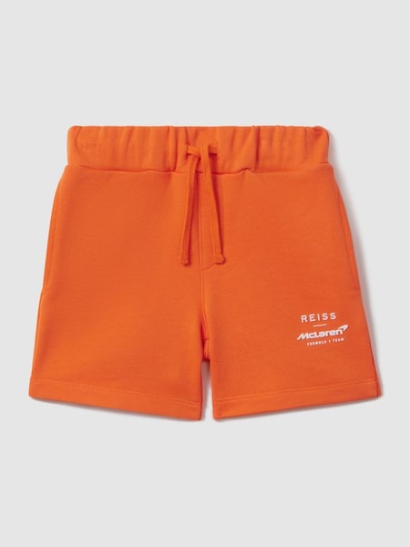 Teen McLaren F1 Cotton Drawstring Shorts in Papaya (181899) | €50