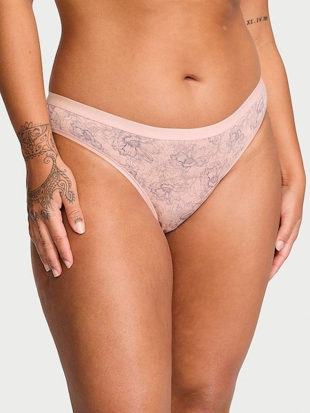 Pink Floral Outline Bikini Knickers (187847) | €10.50